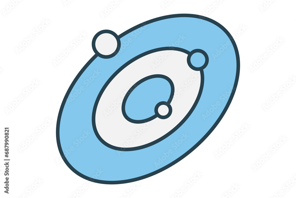 galaxy icon. flat line icon style. simple vector design editable galaxy icon. flat line icon style. simple vector design editable