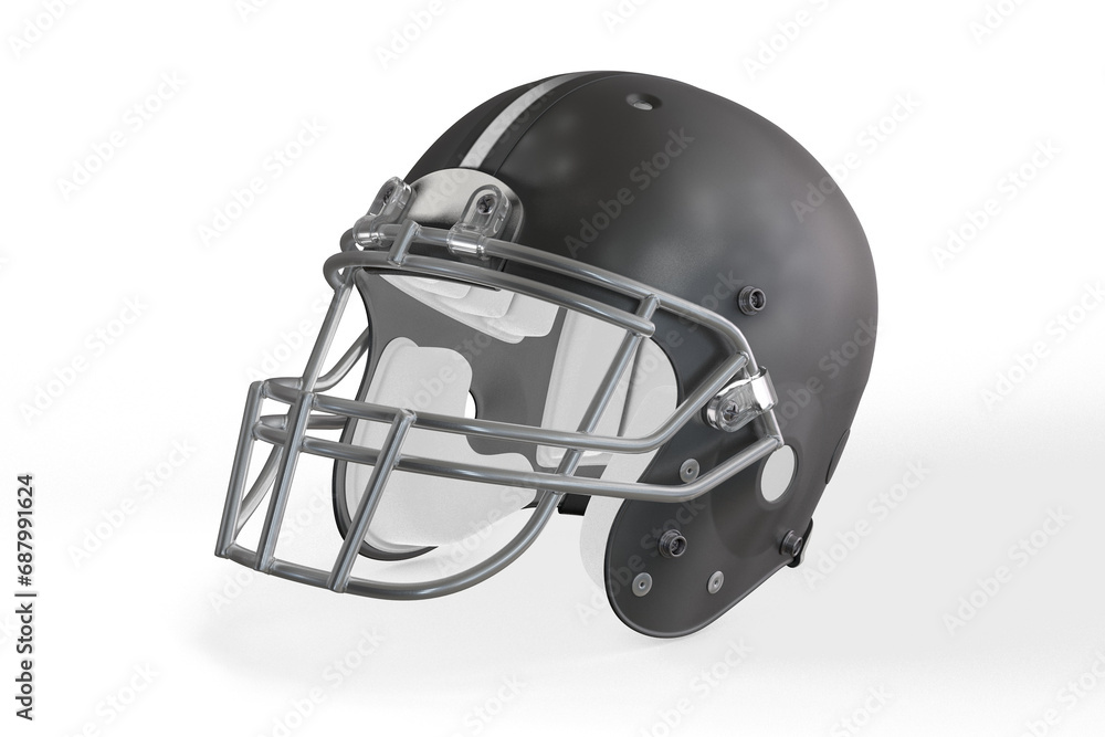 Fototapeta premium American Football Helmet 3d Model