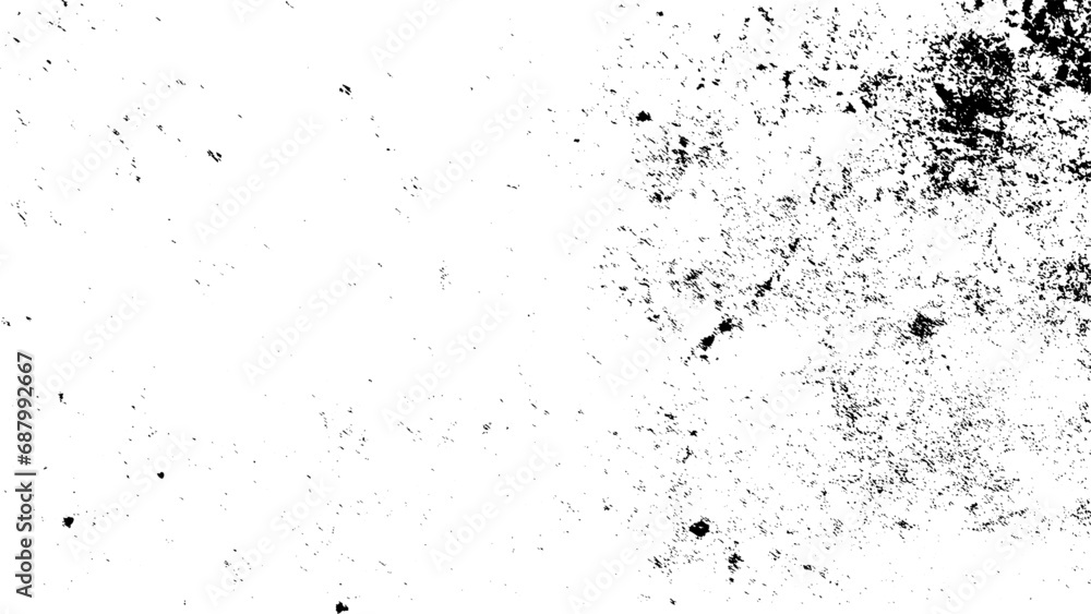Subtle halftone grunge urban texture vector. Distressed overlay texture. Black grainy texture isolated on white background. Dust overlay. Dark noise granules. 