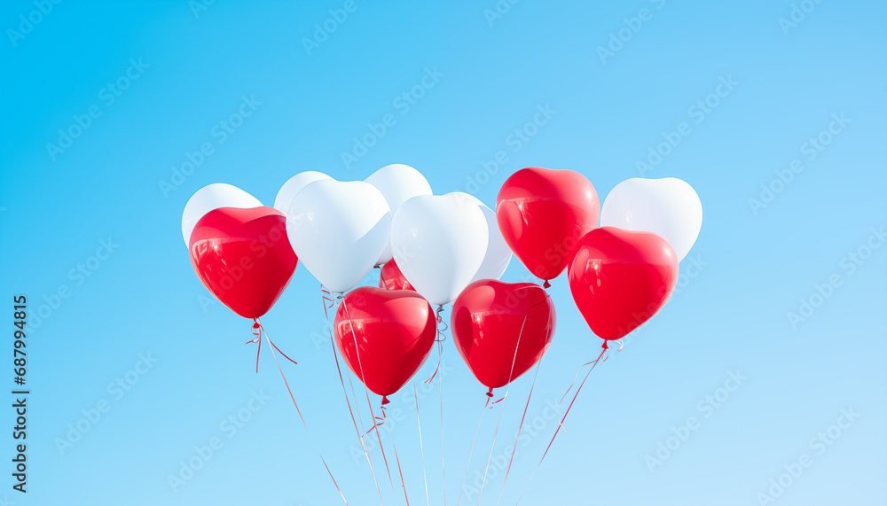 hearts balloons on a blue background. background for valentine's day. hearts close-up. hearts balloons on a blue background. background for valentine's day. hearts close-up.