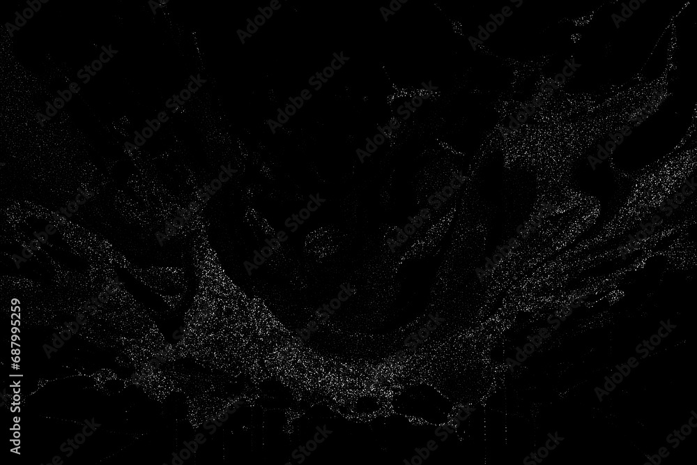Fototapeta premium Silver abstract rash on a black background. Flicker. eps 10