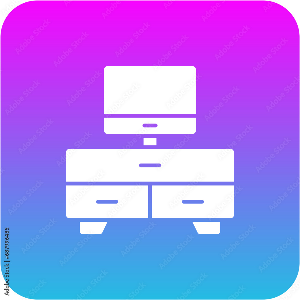 Tv Table Icon Tv Table Icon