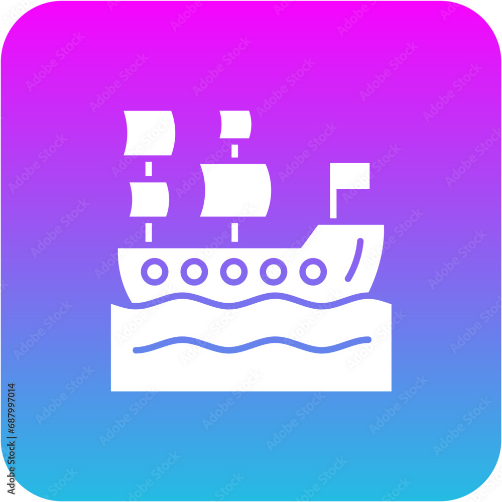 Pirate Ship Icon Pirate Ship Icon