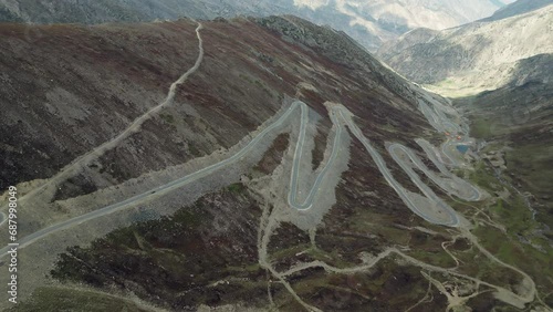 Babusar Pass at the northeast of the 150 km long Kaghan Valley at the edge of Lalusar - Dudipatser National Park in KPK connecting it via the Thak Nala with Chilas in GB on the Karakoram Highway. photo