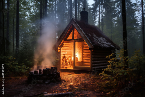  A traditional Baltic sauna experience, rich in cultural rituals and featuring authentic wood-fired heating, embracing a communal wellness tradition and heritage. 