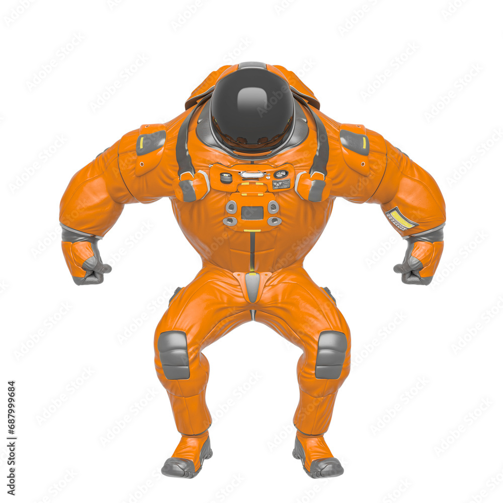 astronaut cartoon is standing up astronaut cartoon is standing up