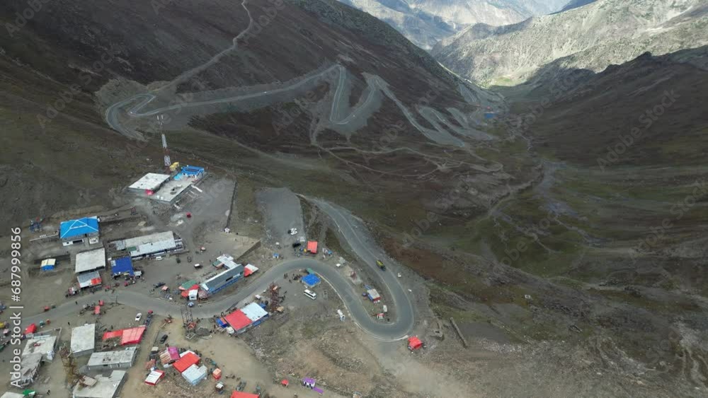 Babusar Pass at the northeast of the 150 km long Kaghan Valley at the edge of Lalusar - Dudipatser National Park in KPK connecting it via Thak Nala with Chilas in GB on the Karakoram Highway Babusar Pass at the northeast of the 150 km long Kaghan Valley at the edge of Lalusar - Dudipatser National Park in KPK connecting it via Thak Nala with Chilas in GB on the Karakoram Highway