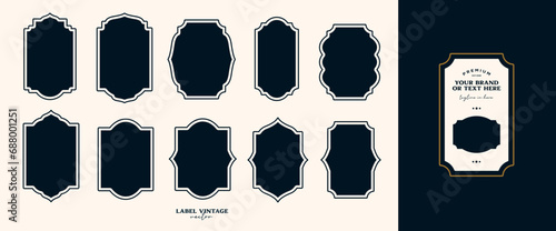 Vintage Labels for food label blank labels retro labels product labels isolated and label bottle in vector svg