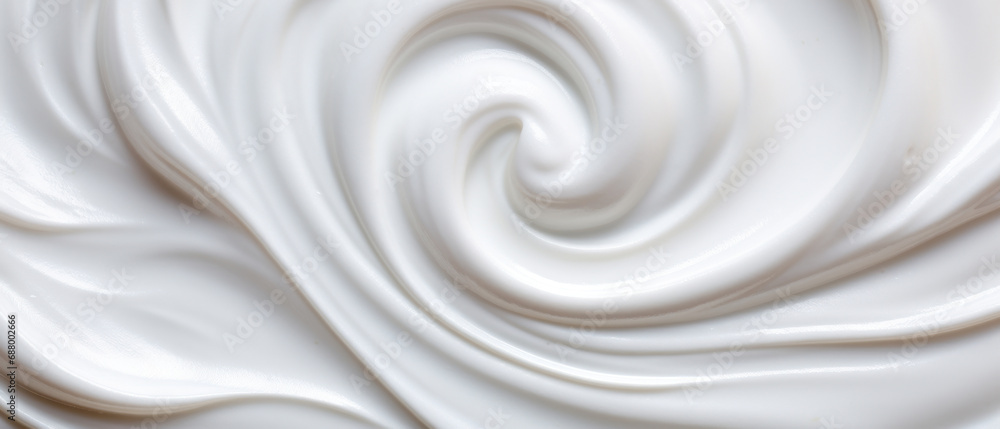 Velvety yogurt texture in detail, epitome of dairy creaminess.