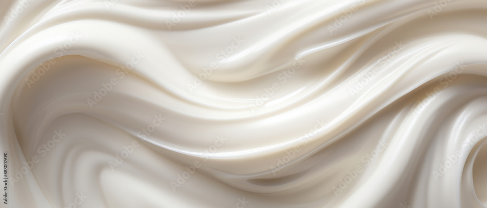 Velvety yogurt texture in detail, epitome of dairy creaminess. Velvety yogurt texture in detail, epitome of dairy creaminess.