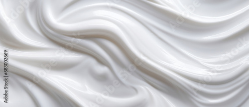 Velvety yogurt texture in detail, epitome of dairy creaminess. photo