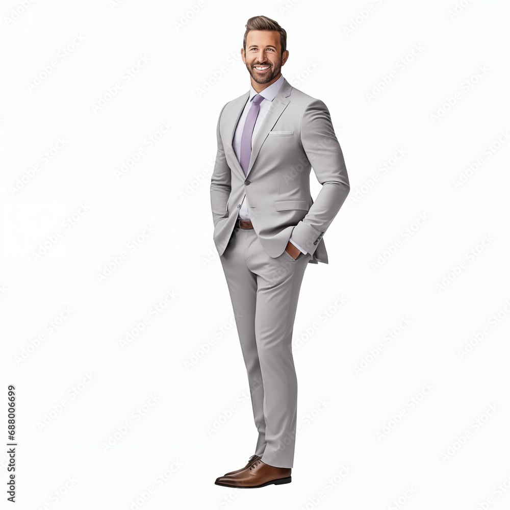 Young Businessman in business casual. Man, happy smiling. Full length portrait isolated on white. Young Businessman in business casual. Man, happy smiling. Full length portrait isolated on white.