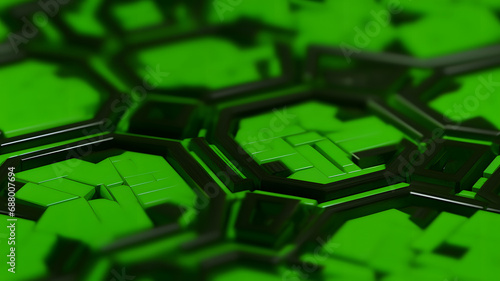 Hexagonal background. Reali...