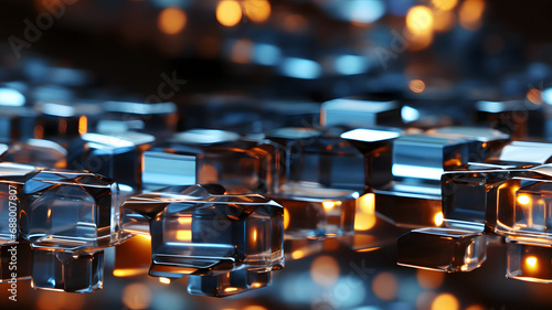 Hexagonal background. Reali...