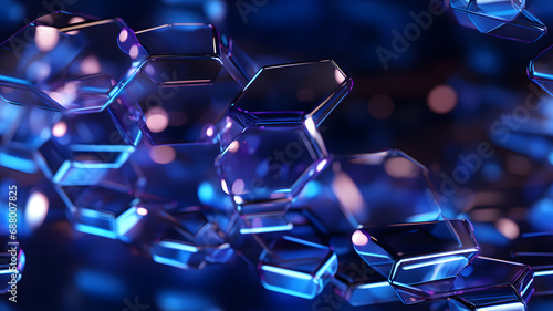 Hexagonal background. Reali...