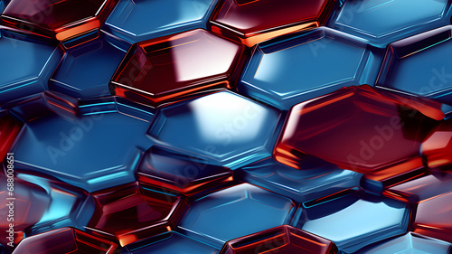 Hexagonal background. Reali...