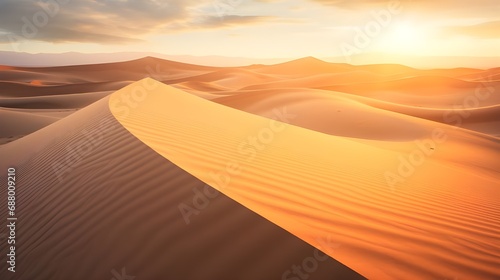 sunset in the desert