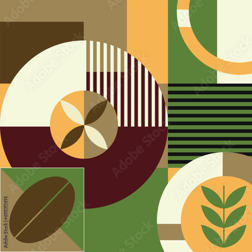 Geometric pattern, green color, pattern for holiday packaging. Vector pattern, pattern for print, banner green background, design elements.
