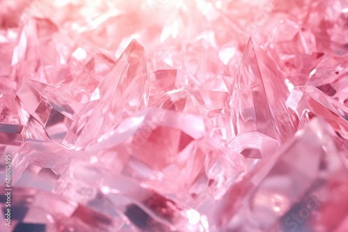 Pink crystalline abstract background