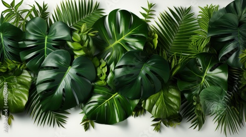 Beautiful Tropical Leaf Isolated On White  HD  Background Wallpaper  Desktop Wallpaper