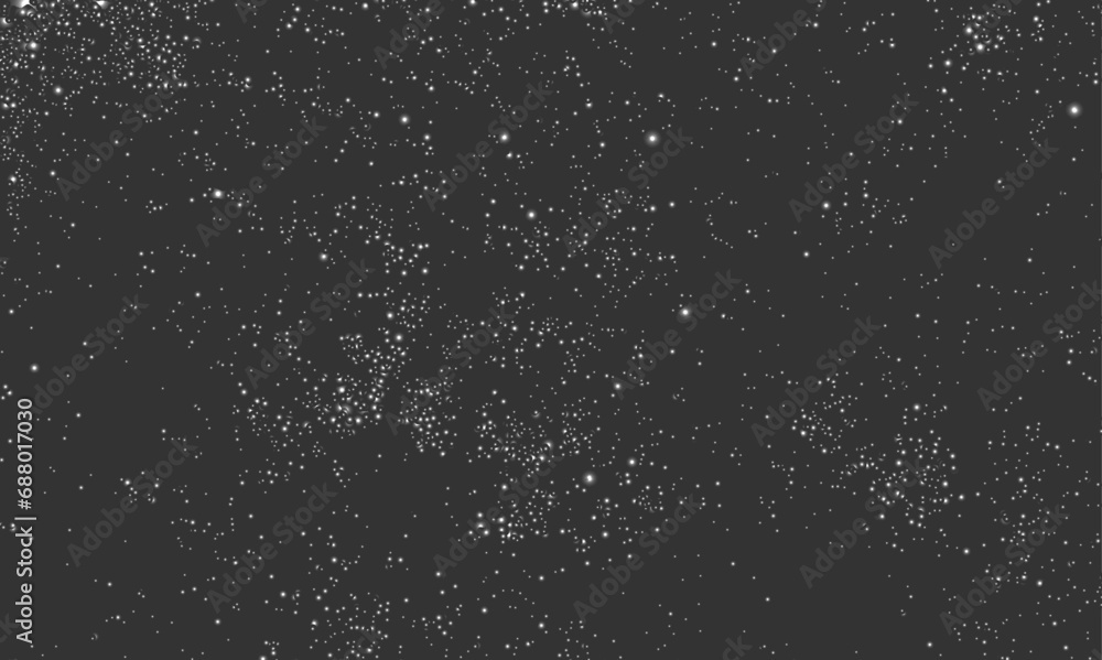 Obraz premium White snowflakes flying in the air. Snow flakes, Winter snow falling with copy space in the night sky. Heavy light snowfall, snowflakes Snow flakes, snow background.
