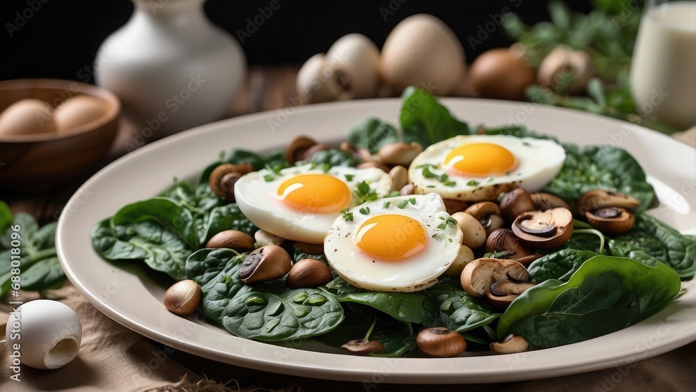 bacon meat with eggs and tomatoes breakfast photo background bacon meat with eggs and tomatoes breakfast photo background