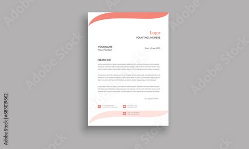 Corporate Letter Head Template Design