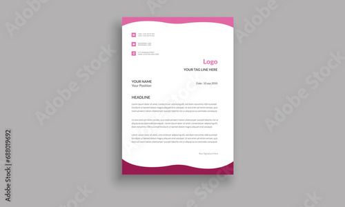 Corporate Letter Head Template Design