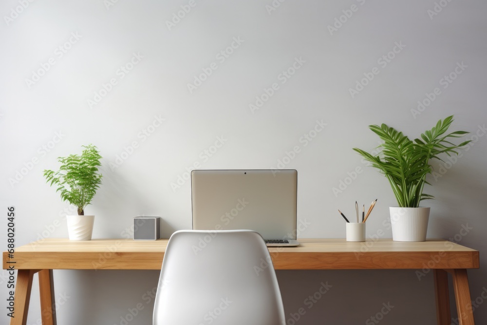 Fototapeta premium Minimalist Home Office