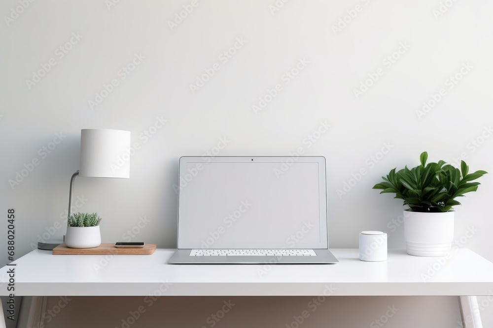 Fototapeta premium Minimalist Home Office