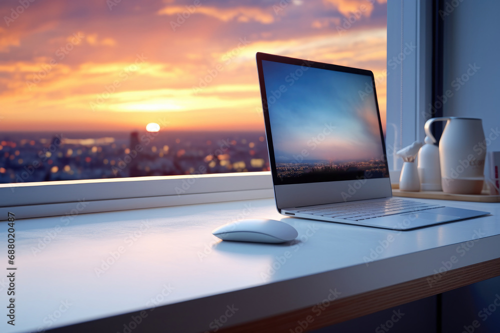 Fototapeta premium Minimalist Home Office