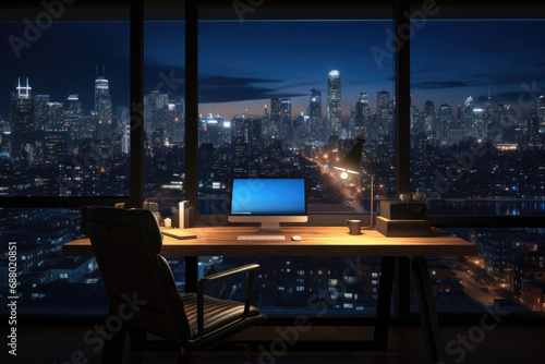 Modern Office At Night