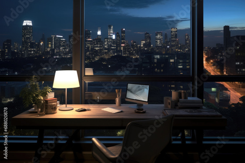 Modern Office At Night