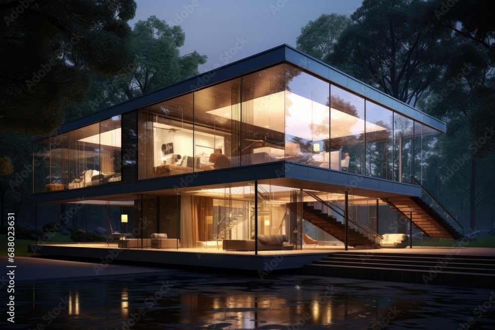 Modern Glass Architecture Emphasising Transparency and Openness Modern Glass Architecture Emphasising Transparency and Openness