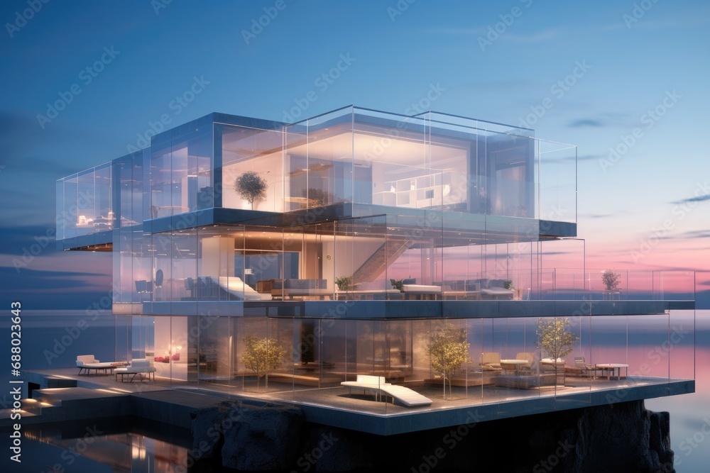 Modern Glass Architecture Emphasising Transparency and Openness Modern Glass Architecture Emphasising Transparency and Openness