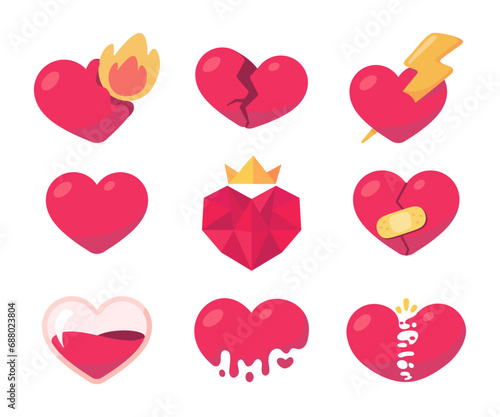 Broken heart. Pink Heart is heartbroken and hurt from divorce from her lover.