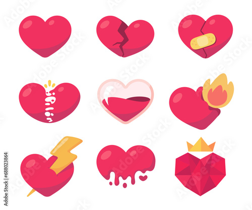 Broken heart. Pink Heart is heartbroken and hurt from divorce from her lover.