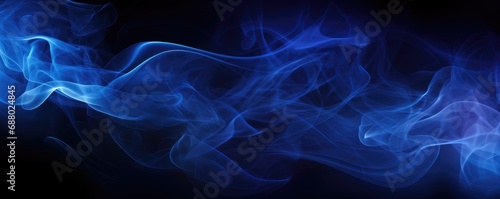 abstact blue smoke background banner