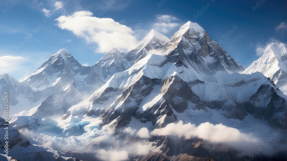  Mountain Everest landscape background photo