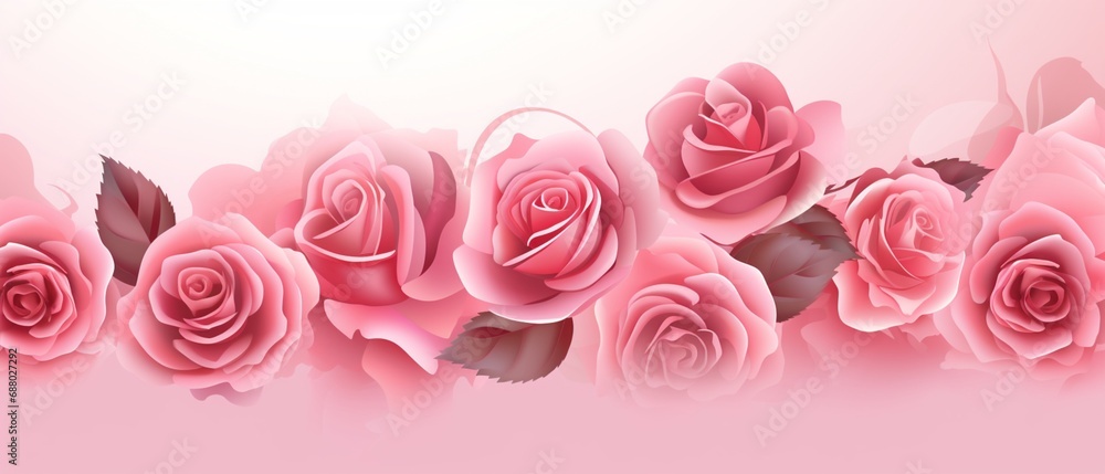 realistic rose in banner template,
background, space for text , AIGENERATED 
