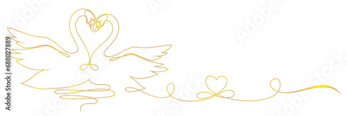 illustration of a swan