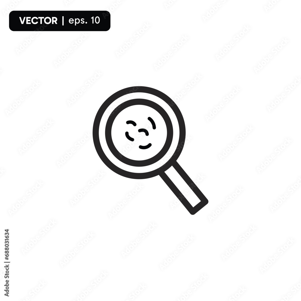 magnifying glass line icon, outline vector sign, linear pictogram isolated on white. logo illustration magnifying glass line icon, outline vector sign, linear pictogram isolated on white. logo illustration