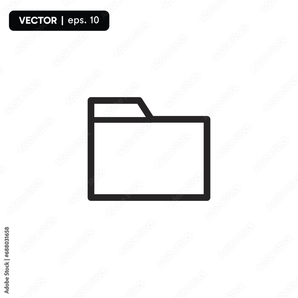 folder icon vector design element folder icon vector design element