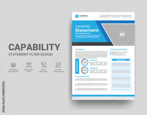 Company Capability Statement Template Design