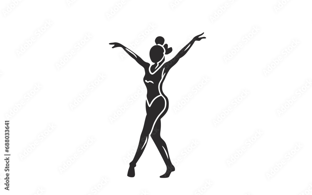 Illustration of a ballerina dancing Illustration of a ballerina dancing
