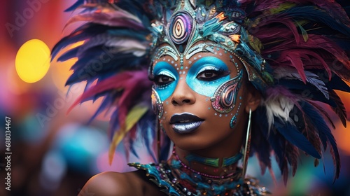 Brazilian wearing Samba Costume. Rio carnival © RMedia