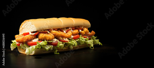 Delicious Shrimp Po Boy San...