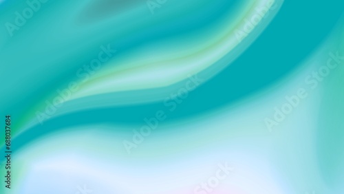 Abstract fluid 3d render holographic iridescent neon curved wave in motion dark background. Gradient design element for banners, backgrounds, wallpapers and covers. © MM