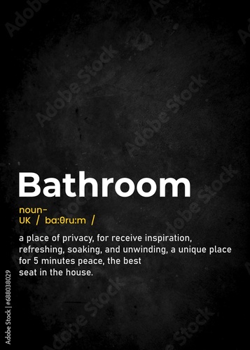bathroom, funny text definition