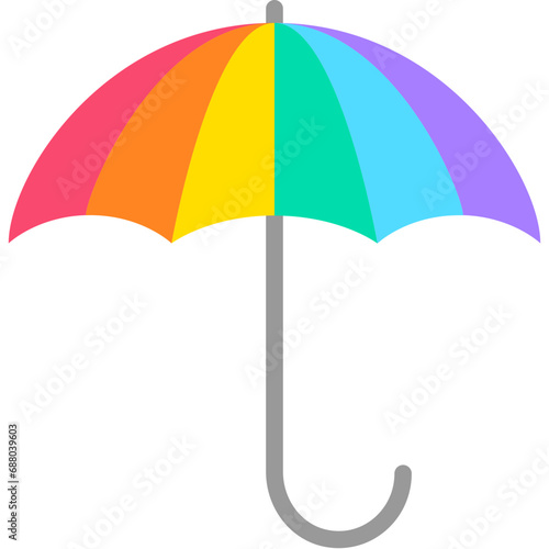 Umbrella icon. Flat design. For presentation, graphic design, mobile application.
